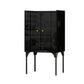 Moderno soggiorno acrilico cabinet di sideboard di credone largo 15 pollici
