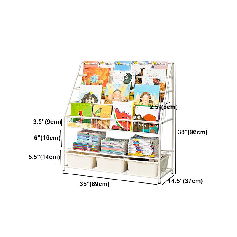 Contemporary Style Bookcase Open Back Bookshelf for Office and Home Clearhalo 'Bookcases' 'furn' 'furn_bookcases' 'Furniture' 'furniture_bookcases' 'Office Furniture' 1200x1200_33a0a0cc-0751-4b1a-ad2d-35e09e60dcbd