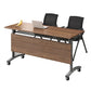 Bureau d'écriture rectangulaire pliant Modern Manufactured Wood Top Bureau avec roues lance-roues