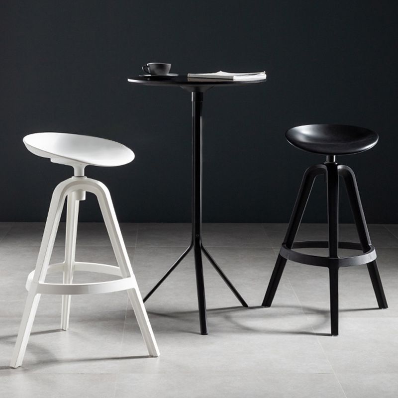 Industrial Low Back Counter Stool Metal Counter Height Stools with Swivel Clearhalo 'Bar Furniture' 'Bar Stools' 'bar_stools' 'furn' 'furn_bar_stools' 'Furniture' 'Kitchen & Dining Furniture' 1200x1200_33a16ac0-3507-4e8f-bbe6-67995380d367