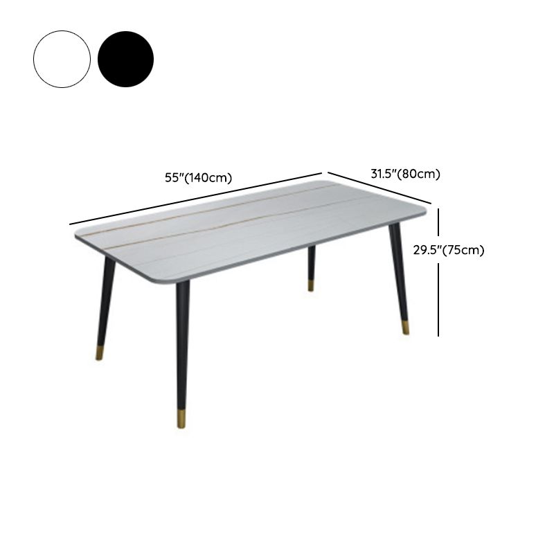 Modern 1/5/6/7 stukken Dinerset rechthoekige stenen eettafel voor eetkamer keuken