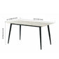 Modern Style Sintered Stone Dining Table with Rectangle Shape Table and 4 Legs Base for Home Use Clearhalo 'Dining Room Sets' 'Dining Tables & Seating' 'dining_room_set' 'furn' 'furn_dining_room_set' 'Furniture' 'furniture_dining_room_set' 'Kitchen & Dining Furniture' 'kitchen&dining_furn' 'kitchen' 1200x1200_33a3bac6-a143-42e2-990f-eae5b199bef6