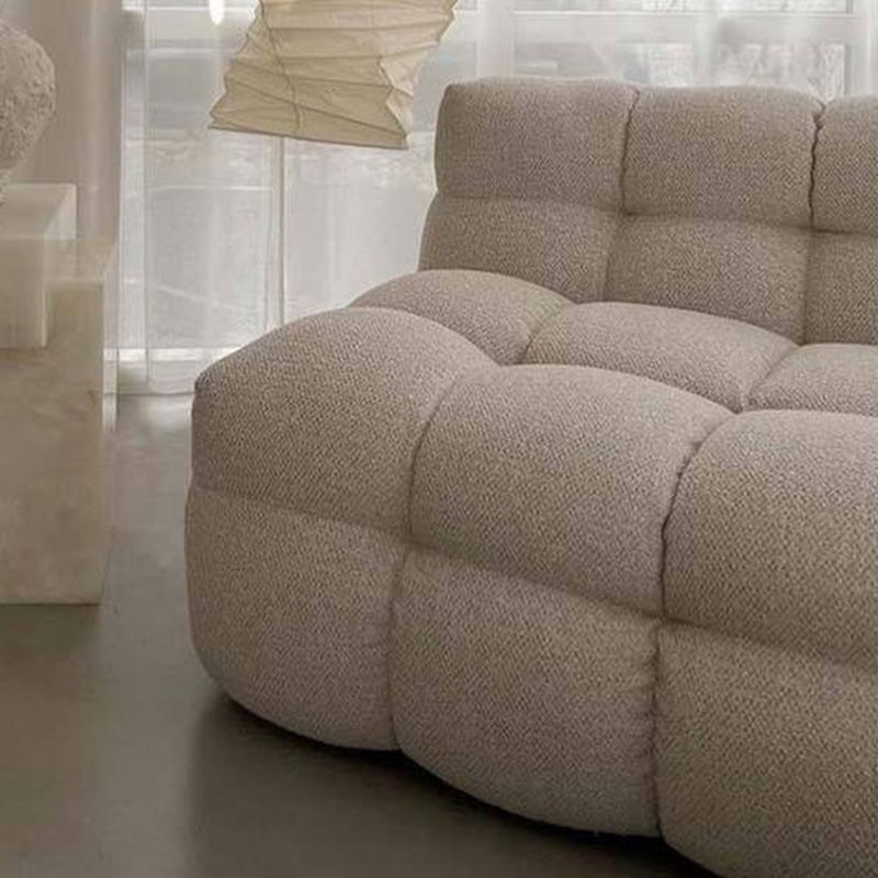 Biscuit Back Sofa Tuxedo Arm stoelen in Beige voor woonkamer