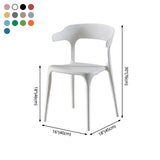 Plastic Armless Dining Chairs Scandinavian Stackable Dining Side Chairs (Set of 4) Clearhalo ' kitchen&dining_furn' 'Dining Chairs' 'Dining Tables & Seating' 'dining_chair' 'furn' 'furn_dining_chair' 'Furniture' 'furniture_dining_chair' 'Kitchen & Dining Furniture' 'kitchen' 1200x1200_33a750ab-9c0b-466d-a71b-0a47e1dad08d