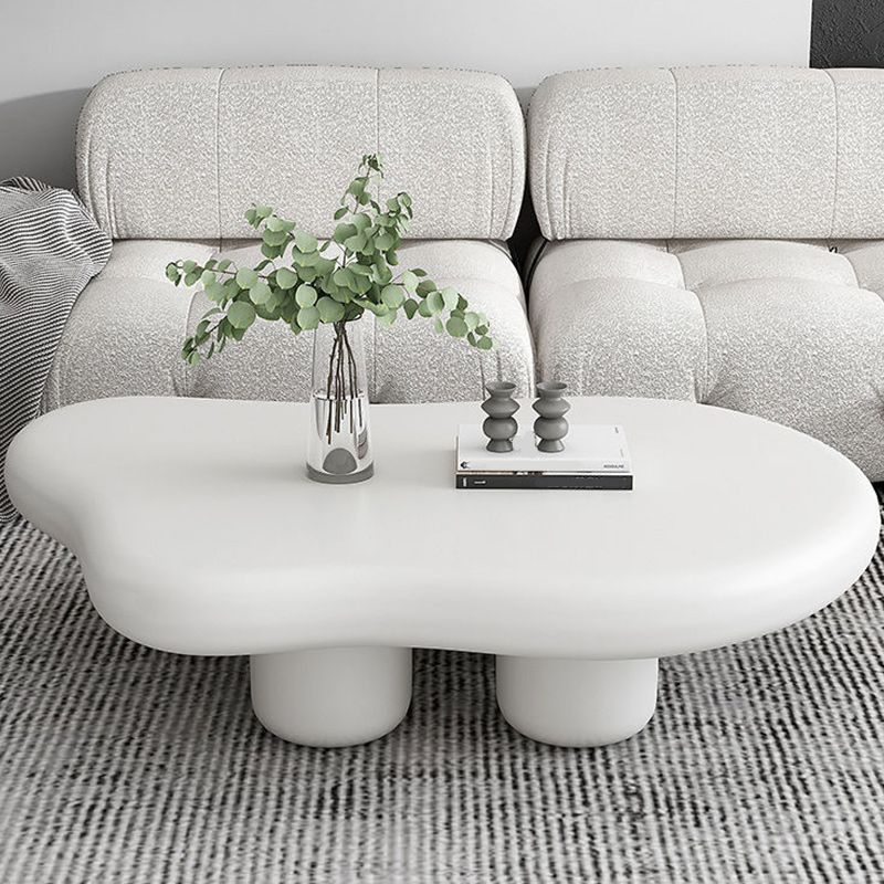 11"H Contemporary Coffee Table Wooden 2 Legs Coffee Cocktail Table Clearhalo 'Coffee & Accent Tables' 'Coffee Tables' 'coffee_tables' 'furn' 'furn_coffee_tables' 'Furniture' 'Living Room Furniture' 1200x1200_33a83251-51a4-44ca-b9ae-920595c7eee4