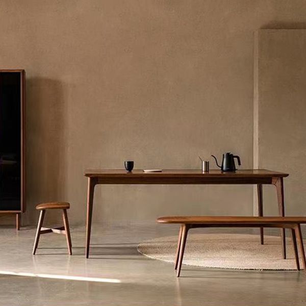 Pine Solid Wood Table Contemporary Rectangle Dining Table for Kitchen Home Clearhalo ' dining_table' 'Dining Tables & Seating' 'Dining Tables' 'Furniture' 'furniture_dining_table' 'Kitchen & Dining Furniture' 'kitchen&dining_furn' 'kitchen' 'kitchen_dining_table' 1200x1200_33a9f6d5-fb7a-4adb-bf82-1c668af9a809