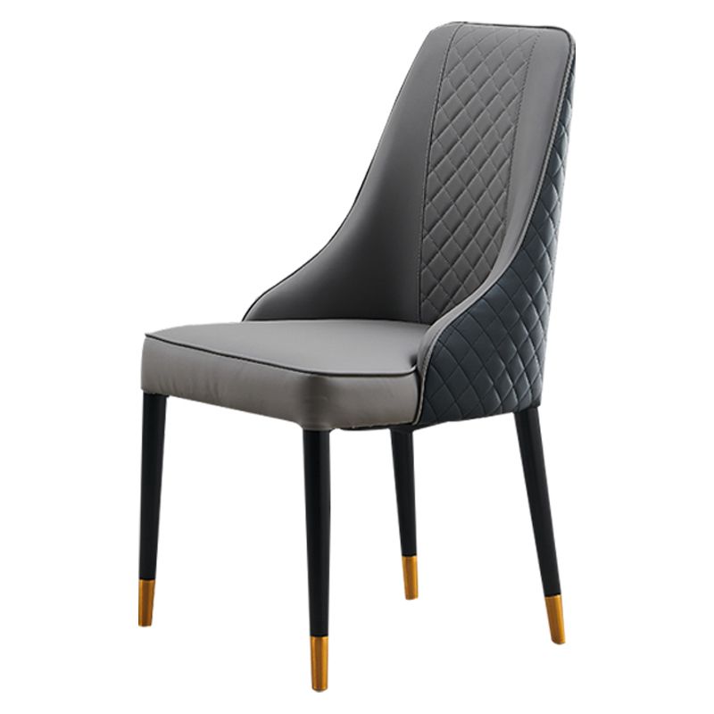 Nordic Style Wood Dining Chairs Armless Parsons Chair for Home Use