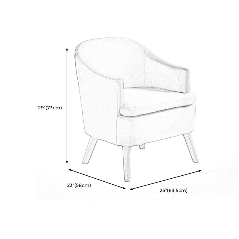 Linen Chair 25" L x22.8" W x28.7" H Arms Included Chair for Living Room Clearhalo 'Accent Chairs' 'accent_chairs' 'Chairs & Seating' 'furn' 'furn_accent_chairs' 'Furniture' 'furniture_accent_chairs' 'Living Room Furniture' 1200x1200_33af49d4-d5ac-40f4-9949-e23f9d1cf6eb