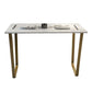 Glam Indoor Bar Dining Table White Marble Rectangle Counter Table Clearhalo 'Bar Furniture' 'Bar Tables' 'bar_tables' 'furn' 'furn_bar_tables' 'Furniture' 'Kitchen & Dining Furniture' 1200x1200_33b1d48a-dc55-4ab4-8f03-b2694e561962
