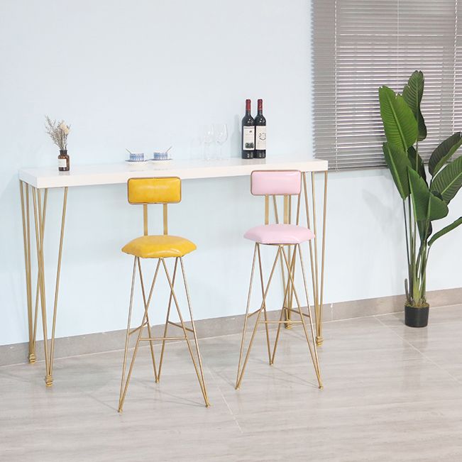 Ensemble de table de bar à bois massif 1/3/5