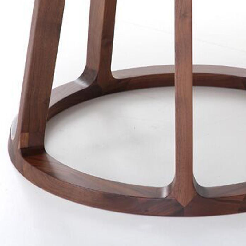 リビングルームミニマリズムウッドダイニングテーブルラウンドパインダイニングテーブル