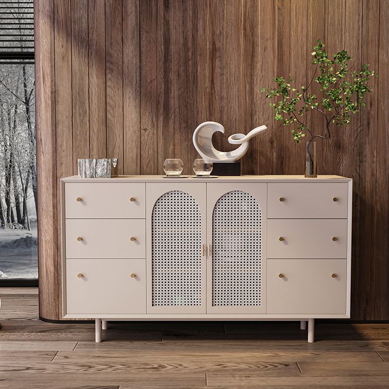 Minimalism 36-inch Height Sideboard 6 Drawer 2 Doors Server for Living ...