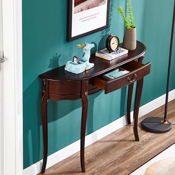 Mesa de madera moderna de mediados de siglo Media de la mitad de la mesa de la consola de sofá luna para Hall