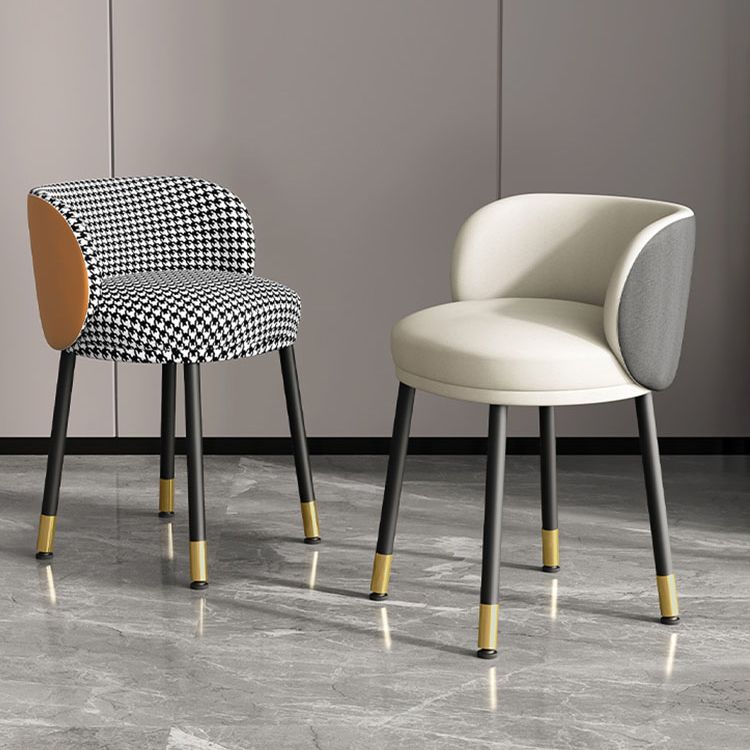 Nordic Style Armless Solid Back Chair Upholstered Side Chairs Clearhalo ' kitchen&dining_furn' 'Dining Chairs' 'Dining Tables & Seating' 'dining_chair' 'furn' 'furn_dining_chair' 'Furniture' 'furniture_dining_chair' 'Kitchen & Dining Furniture' 'kitchen' 1200x1200_33b84629-a020-4f5b-88b6-c8117de8295f