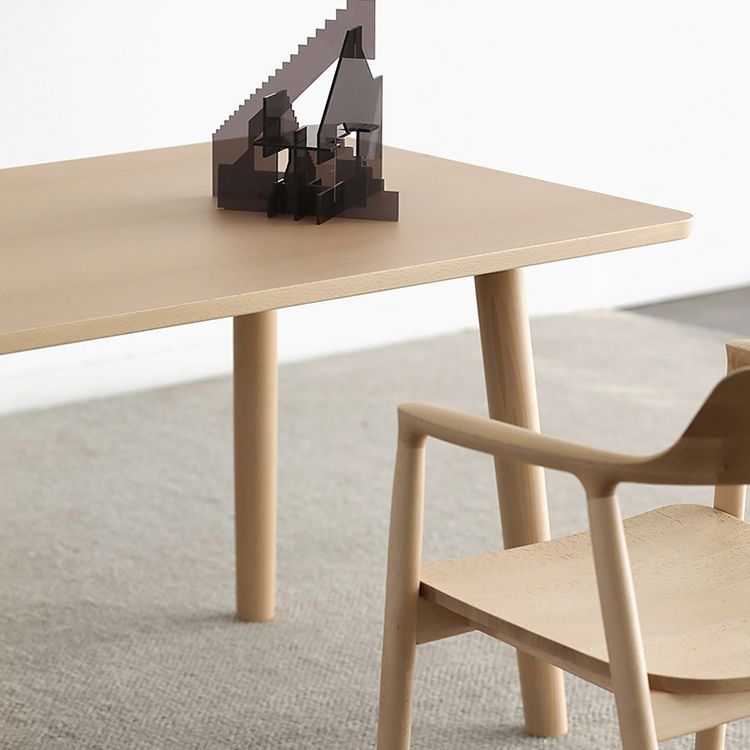 Solid Wood Modern Rectangle Table Pine Wood Table for Kitchen and Dining Room Clearhalo ' dining_table' 'Dining Tables & Seating' 'Dining Tables' 'furn' 'furn_dining_table' 'Furniture' 'furniture_dining_table' 'Kitchen & Dining Furniture' 'kitchen&dining_furn' 'kitchen' 'kitchen_dining_table' 1200x1200_33b94919-2f31-4009-9b9d-5ca1a8c7e354