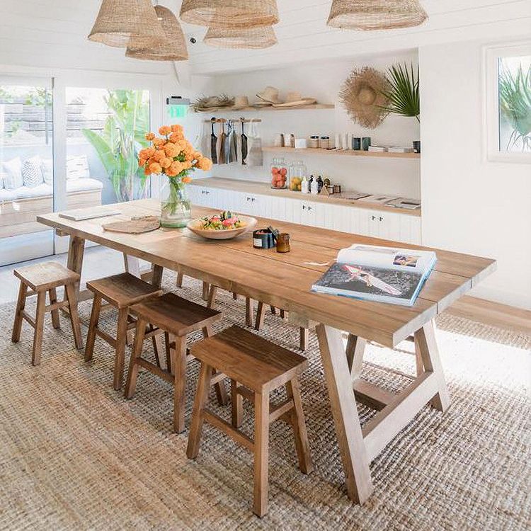 Dining Room Kitchen Table Modern Rectangle Pine Solid Wood Dinette Table Clearhalo 'Dining Tables & Seating' 'Dining Tables' 'dining_table' 'furn' 'furn_dining_table' 'Furniture' 'furniture_dining_table' 'Kitchen & Dining Furniture' 'kitchen' 'kitchen_dining_table' 1200x1200_33b982cc-b791-4223-b309-b8de1d7e6f18