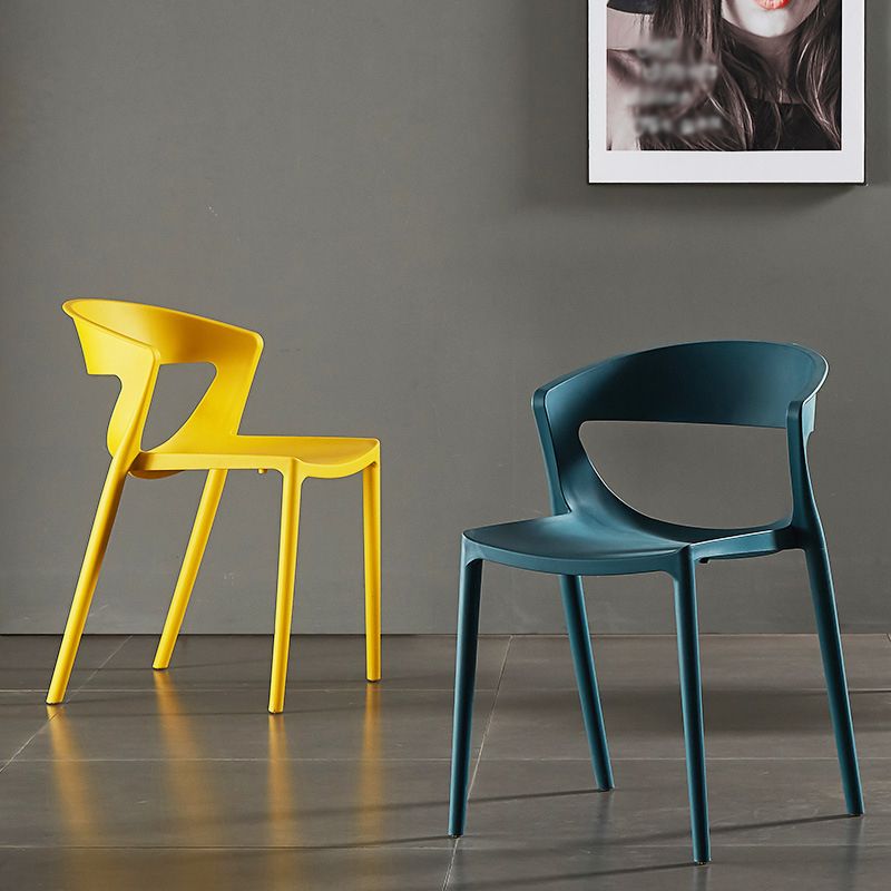 Modern Dining and Accent Chairs Indoor-Outdoor Plastic Open Back Side Chair Clearhalo ' kitchen&dining_furn' 'Dining Chairs' 'Dining Tables & Seating' 'dining_chair' 'Furniture' 'furniture_dining_chair' 'Kitchen & Dining Furniture' 'kitchen' 1200x1200_33bd13d9-ea09-4719-86b0-ba2e31be8e3b