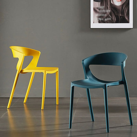 Modern Dining and Accent Chairs Indoor-Outdoor Plastic Open Back Side Chair Clearhalo ' kitchen&dining_furn' 'Dining Chairs' 'Dining Tables & Seating' 'dining_chair' 'Furniture' 'furniture_dining_chair' 'Kitchen & Dining Furniture' 'kitchen' 1200x1200_33bd13d9-ea09-4719-86b0-ba2e31be8e3b