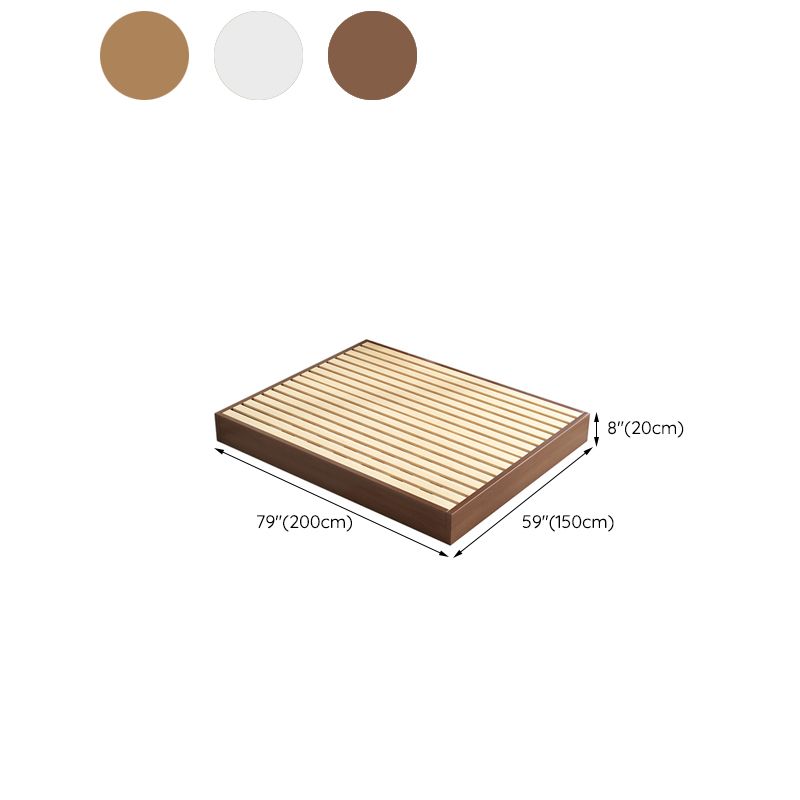 Mid-Century Modern Platform Bed Frame Solid Wood Platform Bed Clearhalo 'Bedroom Furniture' 'Beds' 'furn' 'furn_beds' 'Furniture' 1200x1200_33be6367-fa0f-4b31-8f90-8eb172553c7c