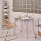 Modern Glass Dining Table Clear Dining Table with Plastic Base Clearhalo 'Dining Tables & Seating' 'Dining Tables' 'dining_table' 'furn' 'furn_dining_table' 'Furniture' 'furniture_dining_table' 'Kitchen & Dining Furniture' 'kitchen' 'kitchen_dining_table' 1200x1200_33bea88a-39c4-4c12-a9ac-9a9f3138ea27