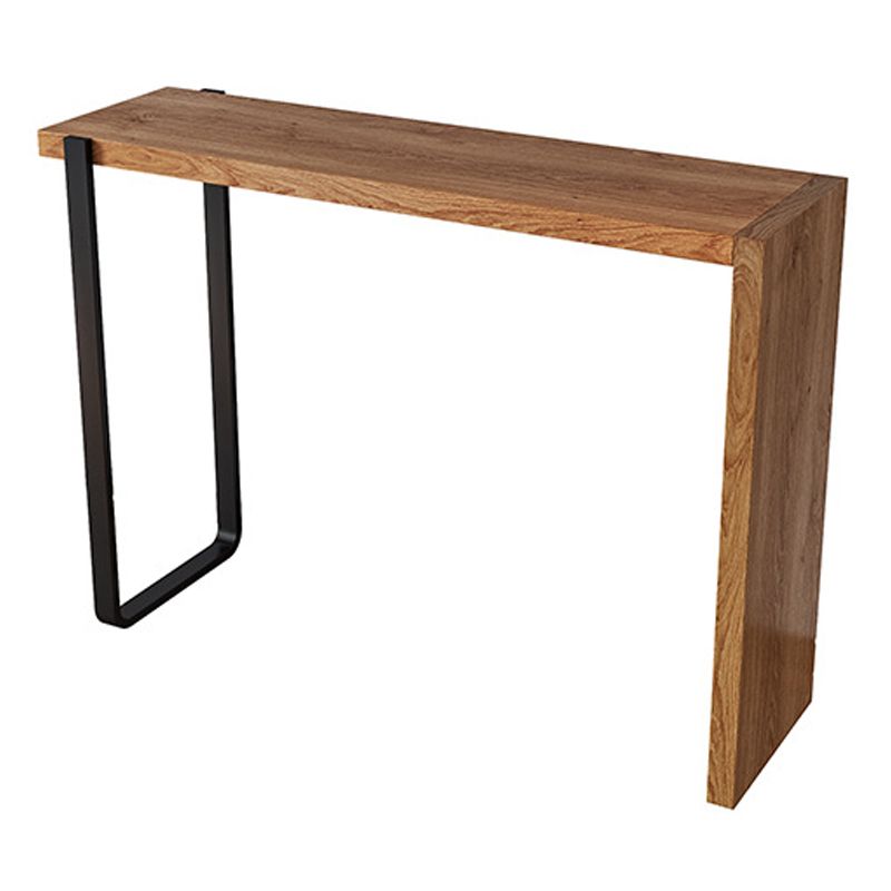 Rectangle Bar Dining Table Contemporary Wood Bar Table with Sled Base Clearhalo 'Bar Furniture' 'Bar Tables' 'bar_tables' 'furn' 'furn_bar_tables' 'Furniture' 'furniture_bar_tables' 'Kitchen & Dining Furniture' 1200x1200_33bede50-3fb6-4c00-acfe-d24ce39178de