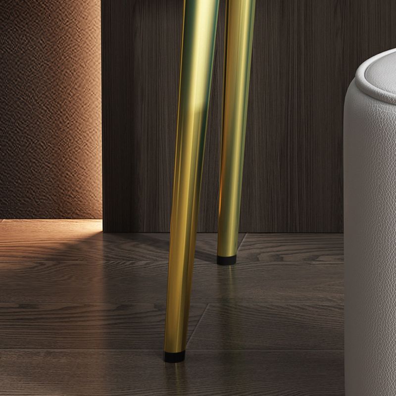 4-Zauberer Glas/Stein-Top-Schminktisch luxuriöser Metallwaschtisch