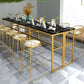 Glam Style Faux Marble Bar Counter Table Rectangle Bar Counter Table for Kitchen Clearhalo 'Bar Furniture' 'Bar Tables' 'bar_tables' 'furn' 'furn_bar_tables' 'Furniture' 'Kitchen & Dining Furniture' 1200x1200_33c40bde-fe51-4d15-9e39-8bfbaaed19f8