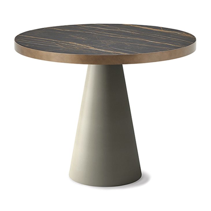 Simple Style Round Pedestal Dining Site Table Stone Dining Room Collection Clearhalo ' dining_table' 'Dining Tables & Seating' 'Dining Tables' 'furn' 'furn_dining_table' 'Furniture' 'furniture_dining_table' 'Kitchen & Dining Furniture' 'kitchen&dining_furn' 'kitchen' 'kitchen_dining_table' 1200x1200_33c56f81-a352-4905-bc28-65286eb8cf30