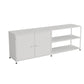 Industrial TV Media Console Metal TV Stand Console with Shelves Clearhalo 'furn' 'furn_tv_stands_entertainment_centers' 'Furniture' 'Living Room Furniture' 'TV Stands & Entertainment Centers' 'TV Stands & Media Storage Furniture' 'tv_stands_entertainment_centers' 1200x1200_33c665aa-c544-4644-b306-e7e6e11b276f