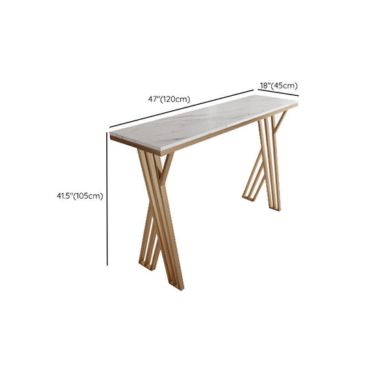 Tavolino rettangolo barla glam in finto tavolo da bar in marmo in finta marmo per cucina