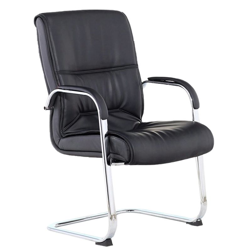Arms Included Contemporary Desk Chair High Back Faux Leather Chair Clearhalo 'furn' 'furn_office_chair' 'Furniture' 'Office Chairs' 'Office Furniture' 'office_chair' 1200x1200_33c77f10-ea31-4d45-aeb3-d3eb8a3bc93c