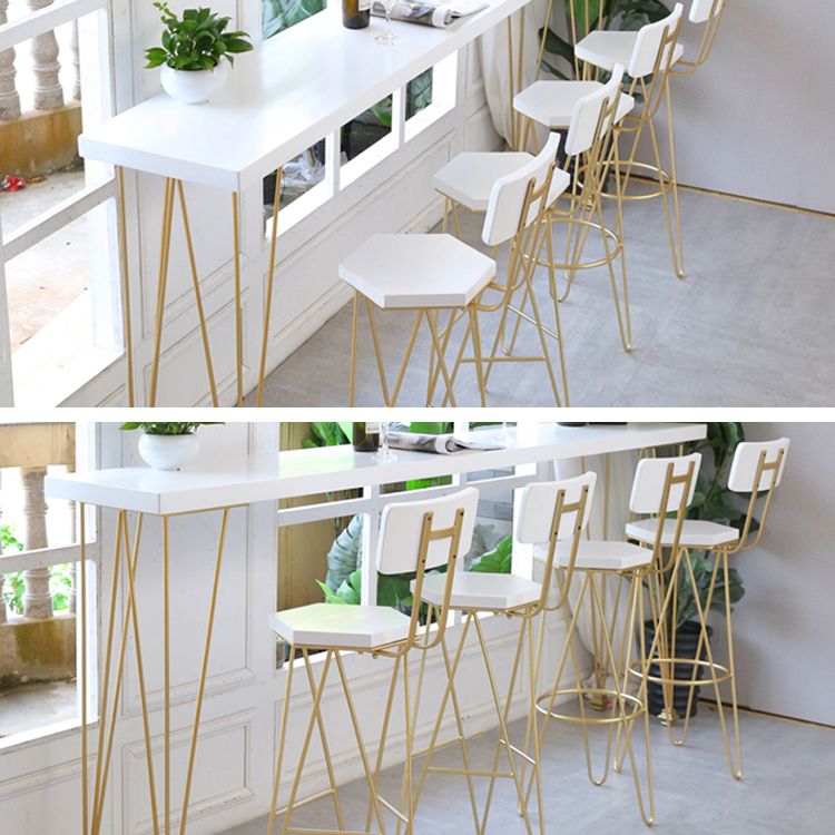 Ensemble de table de bar à bois massif 1/3/5