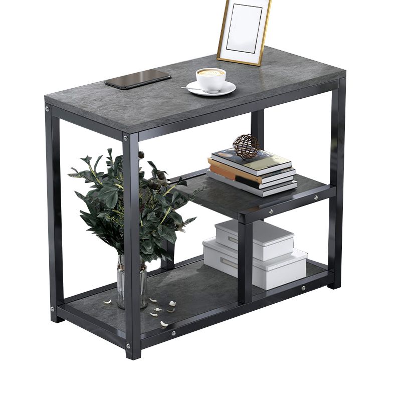 Industrial Rectangular Accent Side Table Metal Side End Snack Table Clearhalo 'Coffee & Accent Tables' 'End & Side Tables' 'end_side_tables' 'furn' 'furn_end_side_tables' 'Furniture' 'Living Room Furniture' 1200x1200_33c85103-cc1c-407d-b0b3-ca67f3c5e630