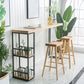 Modern Fixed Table with Metal Base Bar Table for Living Room Clearhalo 'Bar Furniture' 'Bar Tables' 'bar_tables' 'furn' 'furn_bar_tables' 'Furniture' 'Kitchen & Dining Furniture' 1200x1200_33c97f80-cbfb-4c4c-a86f-2a623d9ff77f