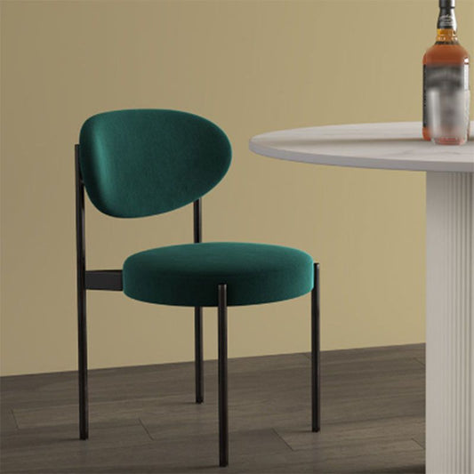 Modern Style Metal Chair Open Back Dining Side Chair with Upholstered Clearhalo 'Dining Chairs' 'Dining Tables & Seating' 'dining_chair' 'furn' 'furn_dining_chair' 'Furniture' 'furniture_dining_chair' 'Kitchen & Dining Furniture' 1200x1200_33cacde3-9ad2-49f1-872e-71ab9820ab87