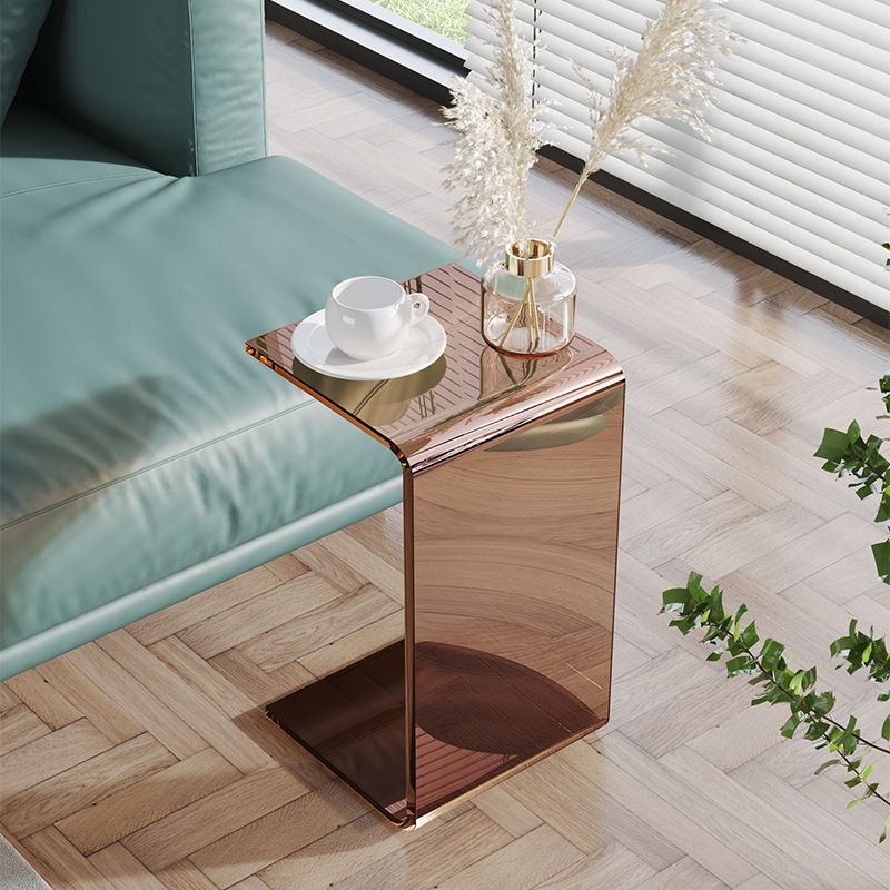 Abstract End Table Plastic Square Side Sofa Side Accent Table