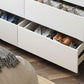 Modern Bedroom Dresser White Wooden Storage Chest with Drawers Clearhalo 'Bedroom Furniture' 'Dressers & Chests' 'dressers_chests' 'furn' 'furn_dressers_chests' 'Furniture' 1200x1200_33cc1a06-a2ee-4fd9-8d87-4ad09233817b