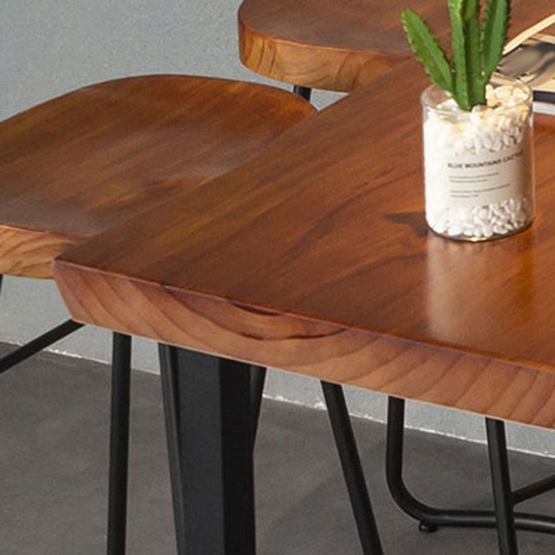 Industrielles 1/2/7-teiliges Stehtisch-Set aus massivem Holz, rechteckiges Theken-Set für den Heimgebrauch
