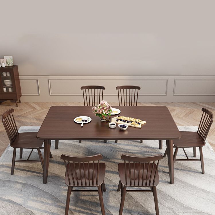 Minimalist Solid Wood Dining Set with Oak Wood Dining Table and Chairs Clearhalo 'Dining Room Sets' 'Dining Tables & Seating' 'dining_room_set' 'furn' 'furn_dining_room_set' 'Furniture' 'furniture_dining_room_set' 'Kitchen & Dining Furniture' 'kitchen&dining_furn' 'kitchen' 1200x1200_33cea108-c157-4ff0-9f57-8d3ab7e23c28