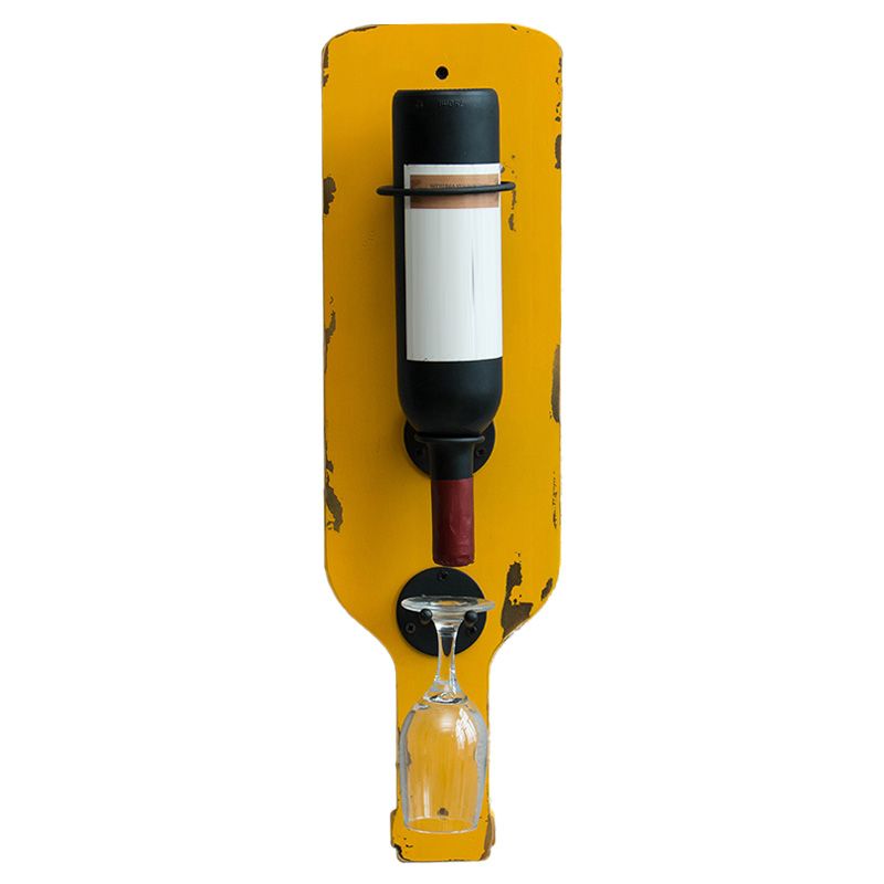 Metal Wall Mounted Wine Bottle & Glass Rack Industrial Wine Rack Clearhalo 'furn' 'furn_wine_racks' 'Furniture' 'Kitchen & Dining Furniture' 'Wine Racks' 'wine_racks' 1200x1200_33d1719e-84e0-42c1-9299-79ae17c7d5fa