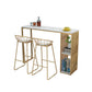 Nordic Glam 1/3 Pieces Bar Table Set Rectangle Marble Counter Table for Kitchen Clearhalo 'Bar Furniture' 'furn' 'furn_home_bar_bar_sets' 'Furniture' 'Home Bars & Bar Sets' 'home_bar_bar_sets' 'Kitchen & Dining Furniture' 1200x1200_33d17406-3fcb-4983-8b7e-77526aaabb88