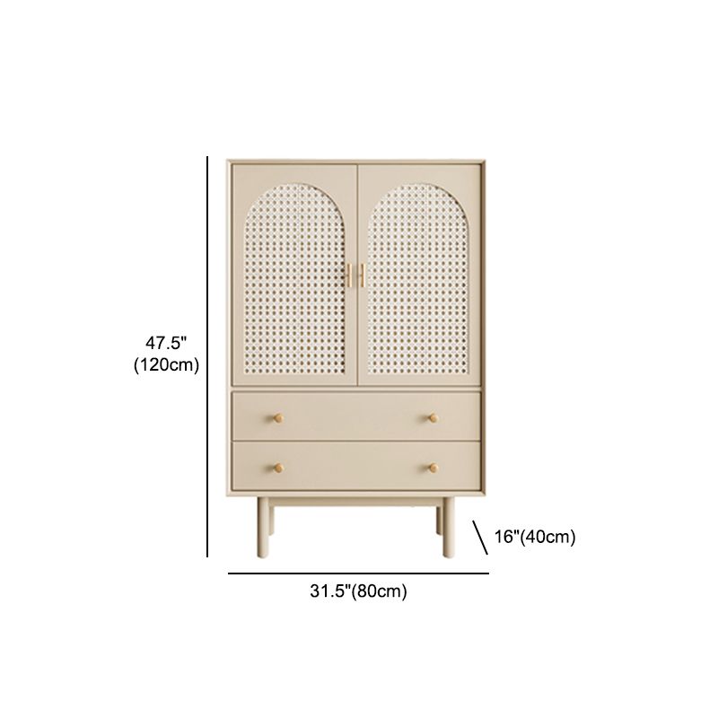 Rattan Living Room Sideboard Cabinet Modern Credenza with Storage and Drawer Clearhalo 'buffet_sideboard' 'Buffets & Sideboards' 'furn' 'furn_buffet_sideboard' 'Furniture' 'furniture_buffet_sideboard' 'Kitchen & Dining Furniture' 1200x1200_33d35a9d-a8f3-46b8-8ebd-54bbd47fbe20
