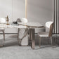 Rectangle Sintered Stone Top Table Contemporary Metal Base Dining Table Clearhalo 'Dining Tables & Seating' 'Dining Tables' 'dining_table' 'furn' 'furn_dining_table' 'Furniture' 'Kitchen & Dining Furniture' 1200x1200_33d5d87e-e36e-45db-a9c7-3d9307bd714f