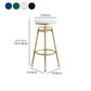 Glam Rotatable Liftable Counter Stool Iron Cafe Bar Stool with Cushion and Pedal Clearhalo 'Bar Furniture' 'Bar Stools' 'bar_stools' 'furn' 'furn_bar_stools' 'Furniture' 'furniture_bar_stools' 'Kitchen & Dining Furniture' 1200x1200_33d75479-2458-488f-9ec2-6dd3f30d41eb