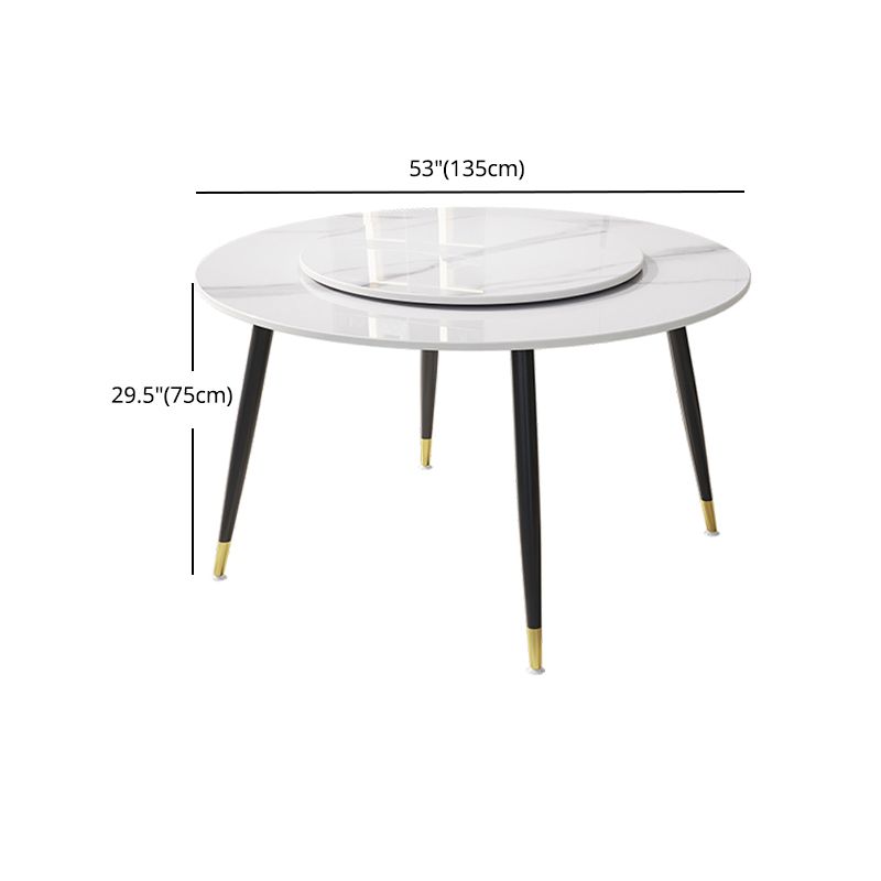 1/4/7 Pcs Metal Modern Dining Room Set with Round Table Dining Set Clearhalo 'Dining Room Sets' 'Dining Tables & Seating' 'dining_room_set' 'furn' 'furn_dining_room_set' 'Furniture' 'furniture_dining_room_set' 'Kitchen & Dining Furniture' 'kitchen&dining_furn' 'kitchen' 1200x1200_33d8279c-9983-488f-93f0-5fedb586bcf9