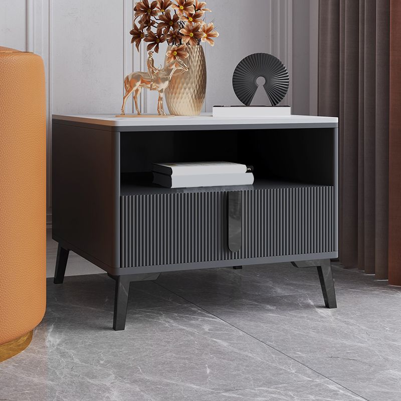 Modernistische rechthoekige eindtafel houten bank accenttafel