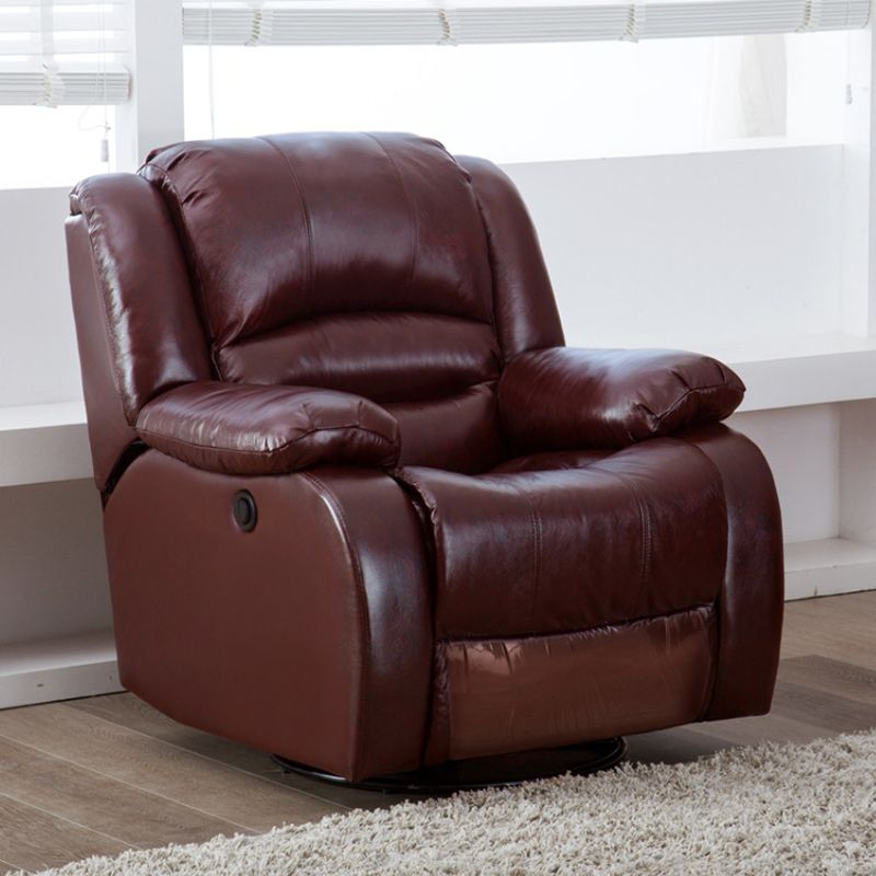 Contemporary Standard Recliner Solid Color Indoor Swivel Base Arm Metal Clearhalo 'Chairs & Seating' 'furn' 'furn_recliners' 'Furniture' 'Living Room Furniture' 'Recliners' 1200x1200_33da440f-aa8f-4612-8c8a-b56e3e4967c4