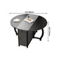 Mid-Century Modern Dining Table Round Solid Wood Drop-Leaf Dining Table for Home Use Clearhalo ' dining_table' 'Dining Tables & Seating' 'Dining Tables' 'furn' 'furn_dining_table' 'Furniture' 'furniture_dining_table' 'Kitchen & Dining Furniture' 'kitchen&dining_furn' 'kitchen' 'kitchen_dining_table' 1200x1200_33db2a15-9753-415c-9b26-9f3ca95164f6