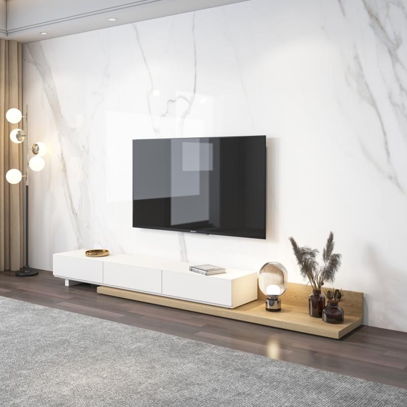 Engineered Wood TV Stand 3 Drawers Modern Media TV Stand Console Clearhalo 'furn' 'furn_tv_stands_entertainment_centers' 'Furniture' 'Living Room Furniture' 'TV Stands & Entertainment Centers' 'TV Stands & Media Storage Furniture' 'tv_stands_entertainment_centers' 1200x1200_33dbe492-3a6c-4438-b101-17e45395ff42