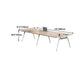 Natural Wood Rectangular Writing Desk Contemporary Office Desk